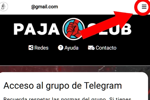 Accede al Menú de la aplicación.